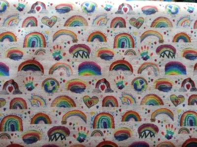 Baumwolle | Regenbogen bunt